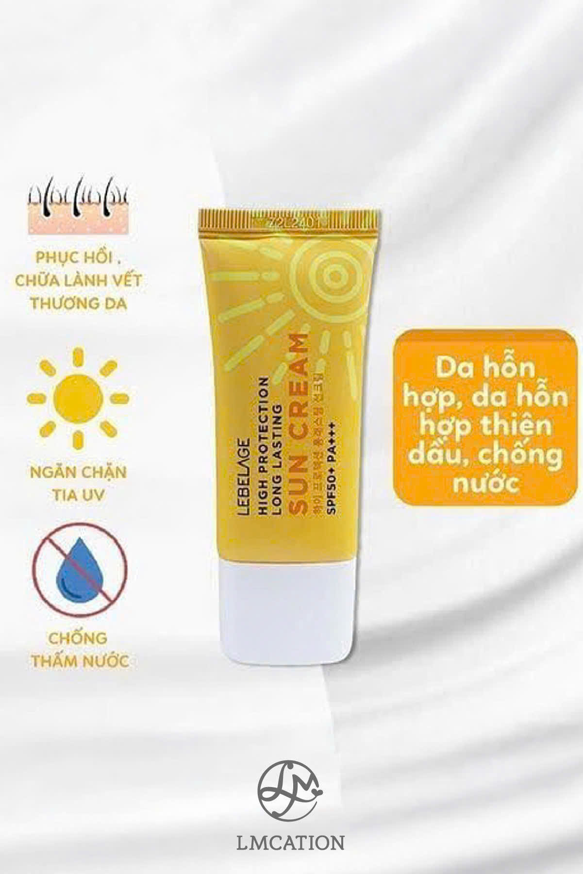 Premium Vegan Sunscreen SPF 50+.Authentic Korean Skincare