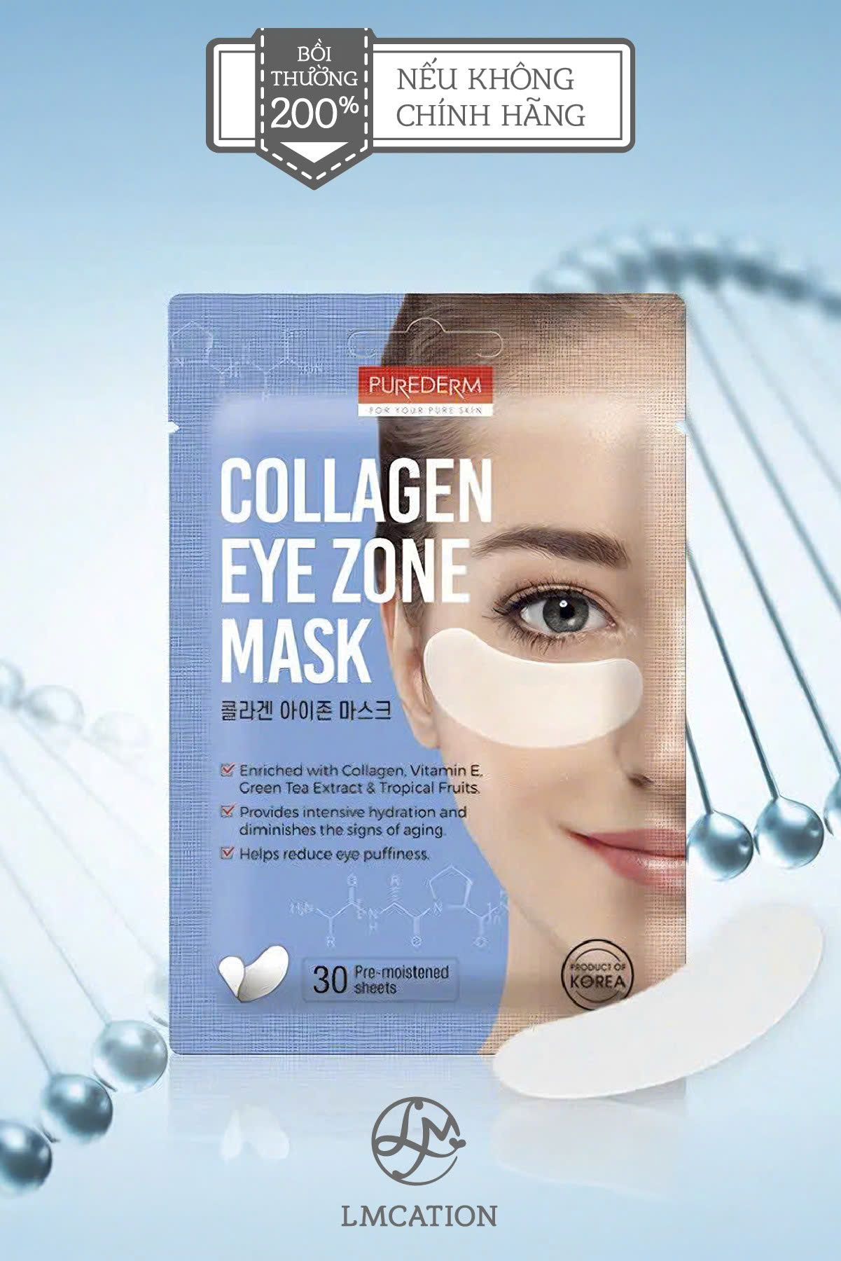 Pack of 30 Korean Collagen Eye Masks