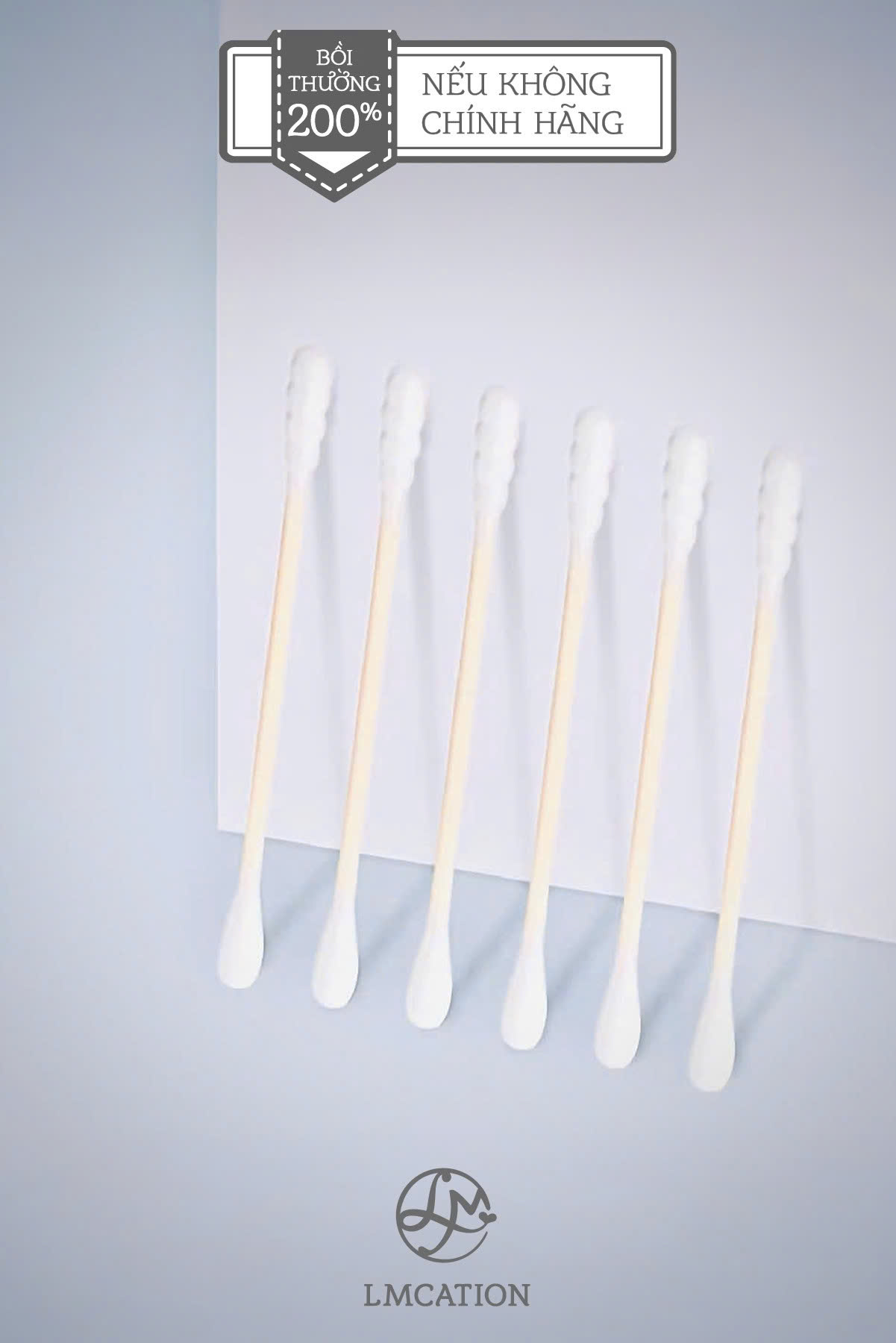 Box of 200 Antibacterial Cotton Swabs
