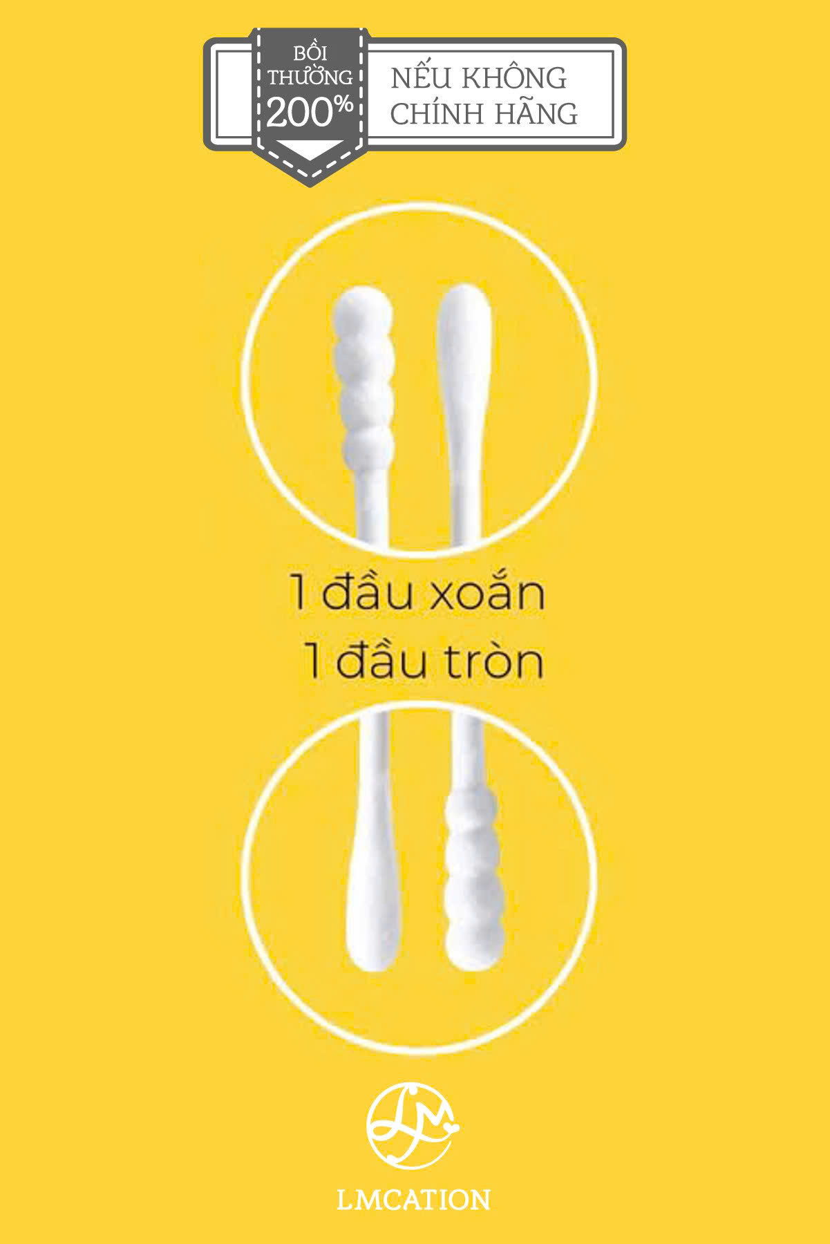 Box of 200 Antibacterial Cotton Swabs