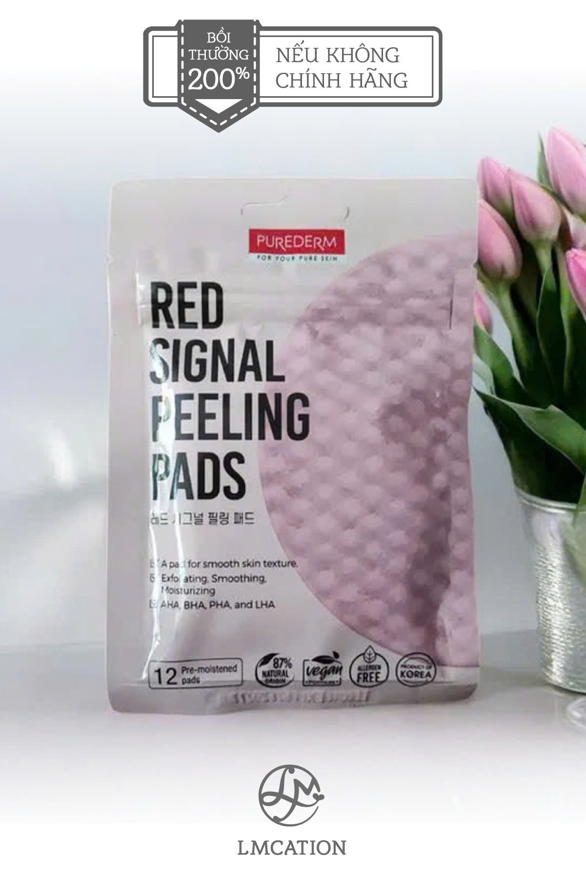 Korean Skincare Toner Pads – Pack of 12