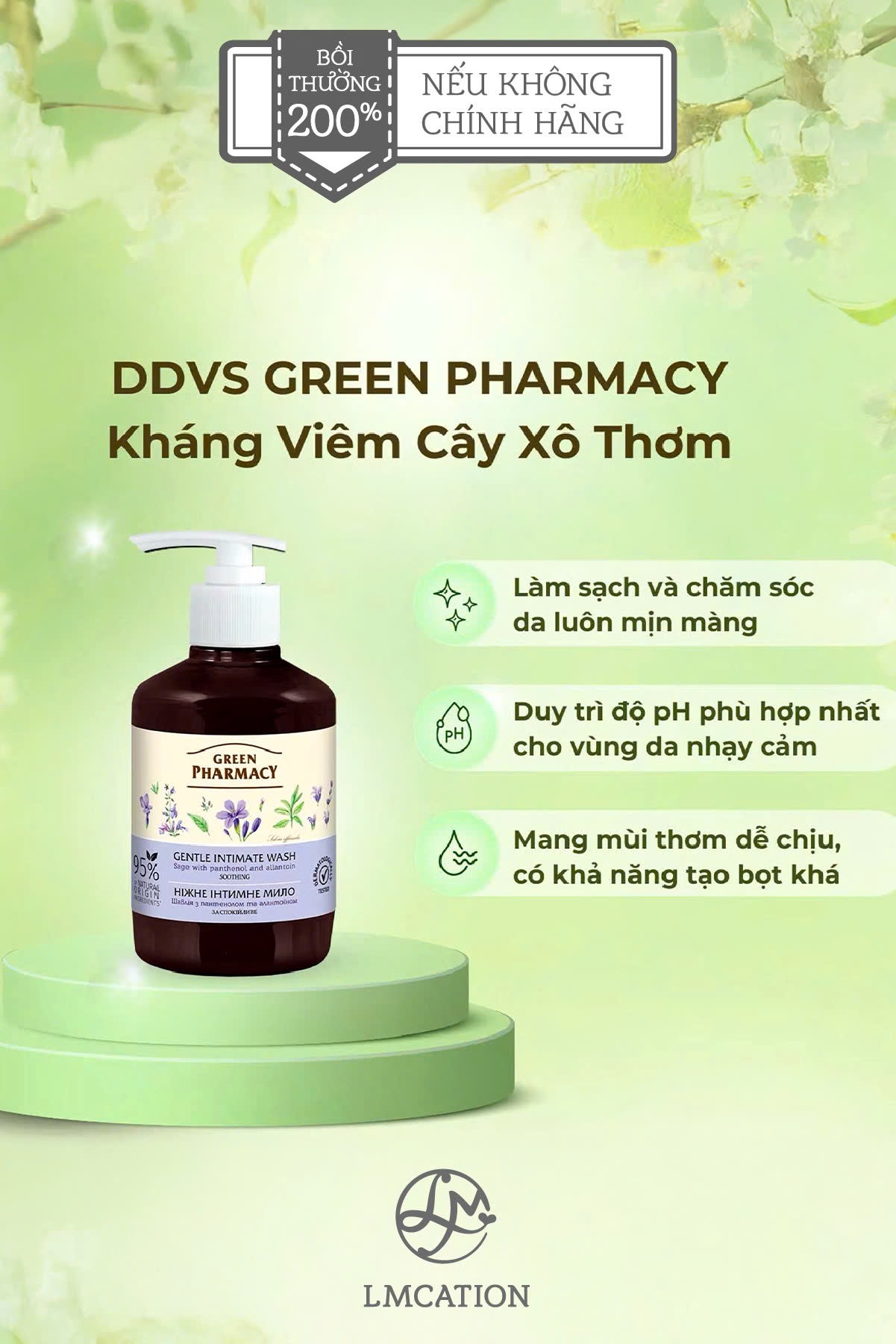 Feminine Intimate Wash – Antibacterial & Skin Brightening Renewal