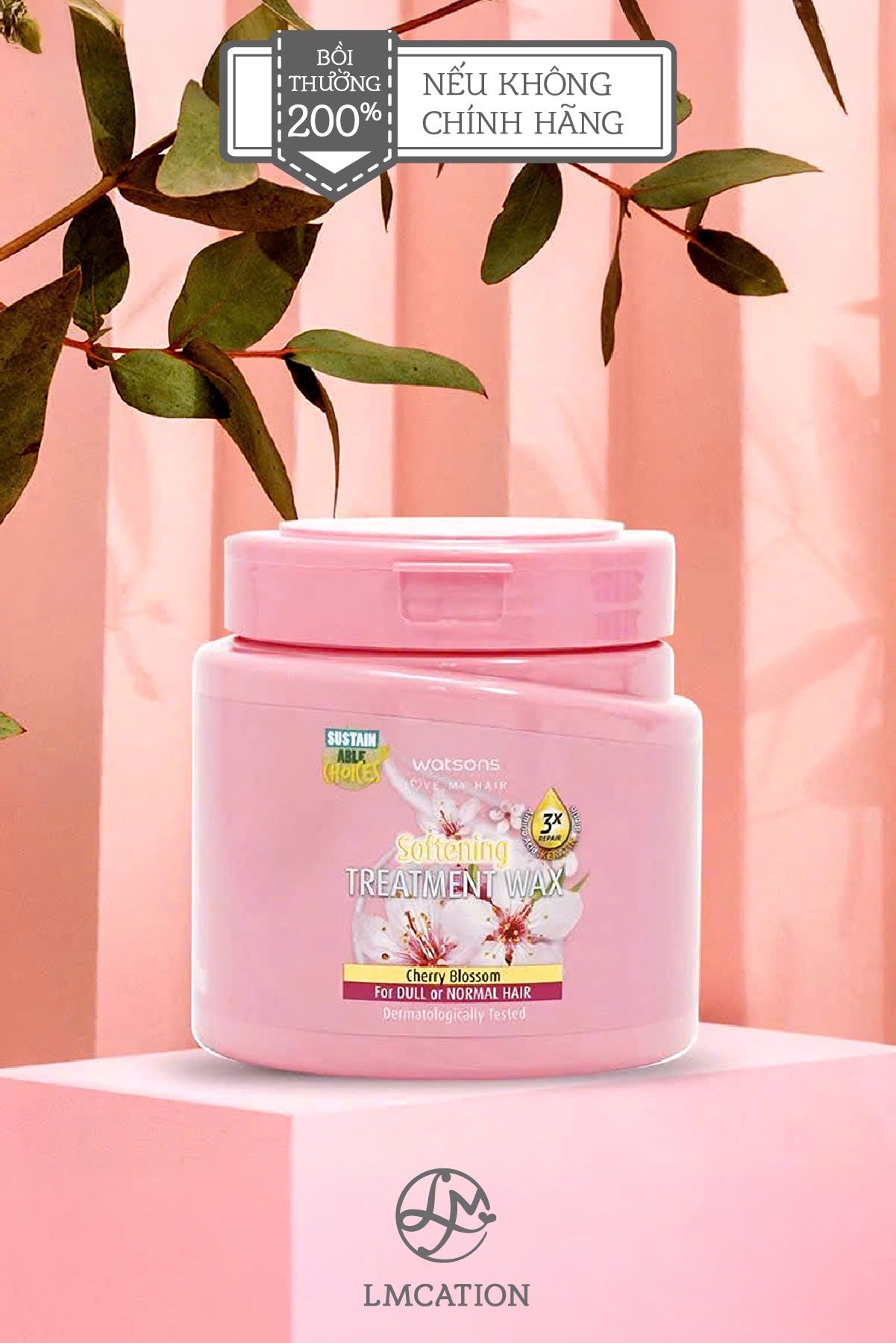 Kem Ủ Tóc Hoa Anh Đào 500ml – Phục Hồi Tóc Xỉn Màu, Mềm Mượt