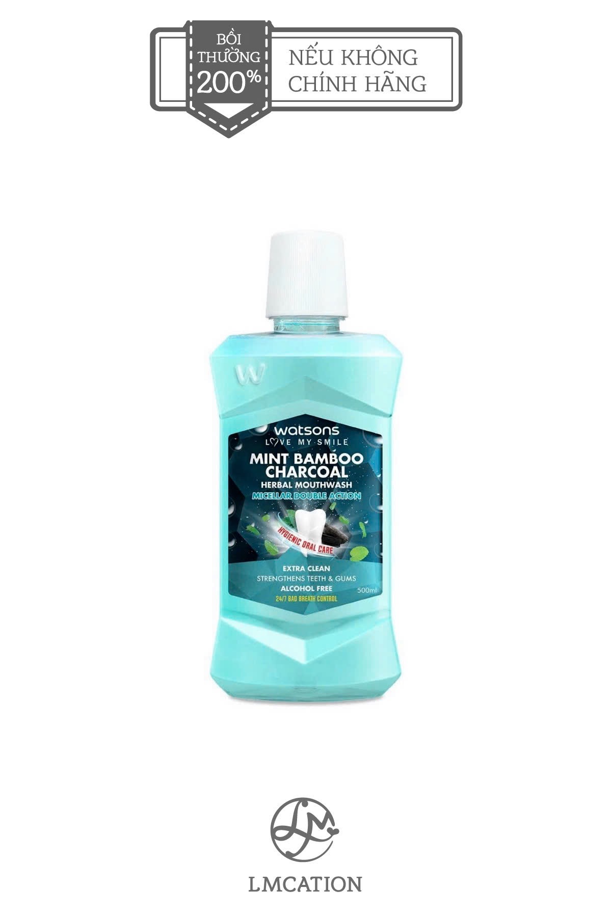 Nước Súc Miệng 500ml – Sạch Khuẩn – Giảm Mảng Bám – Thơm Mát Dài Lâu