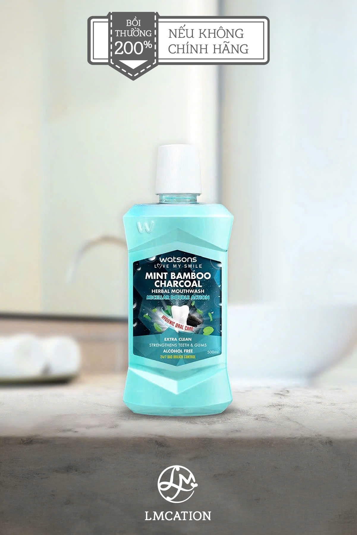 Nước Súc Miệng 500ml – Sạch Khuẩn – Giảm Mảng Bám – Thơm Mát Dài Lâu