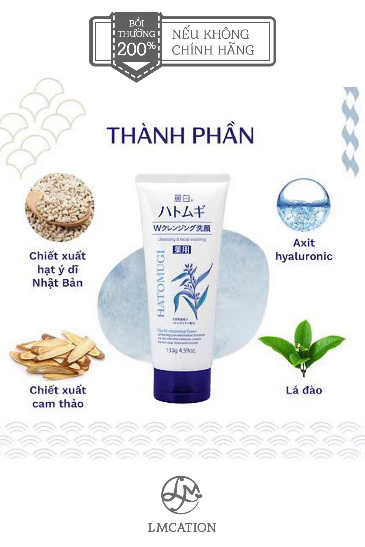 Sữa Rửa Mặt cao cấp Nhật Bản sáng da, làm sạch sâu, trị mụn & dưỡng ẩm