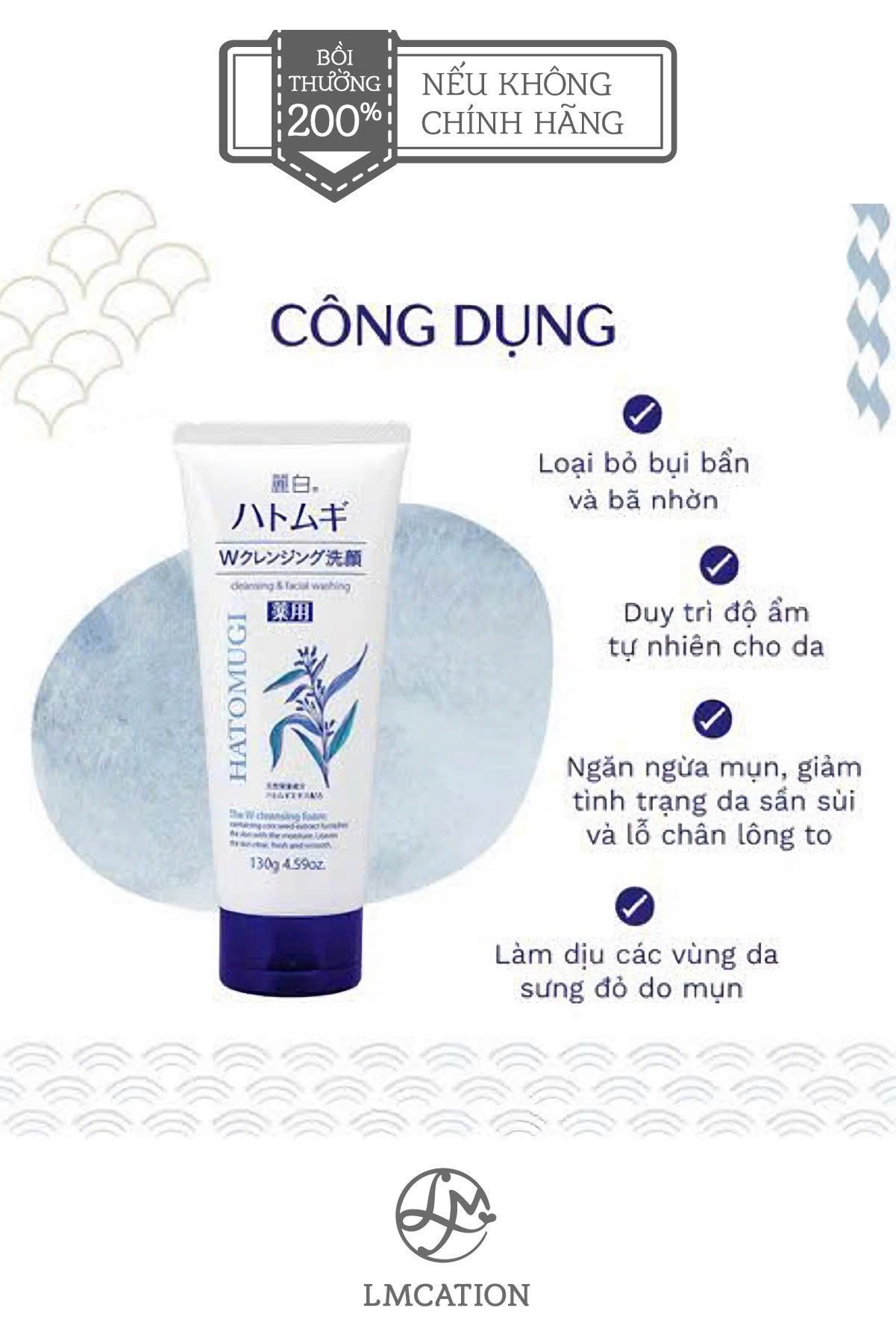 Sữa Rửa Mặt cao cấp Nhật Bản sáng da, làm sạch sâu, trị mụn & dưỡng ẩm