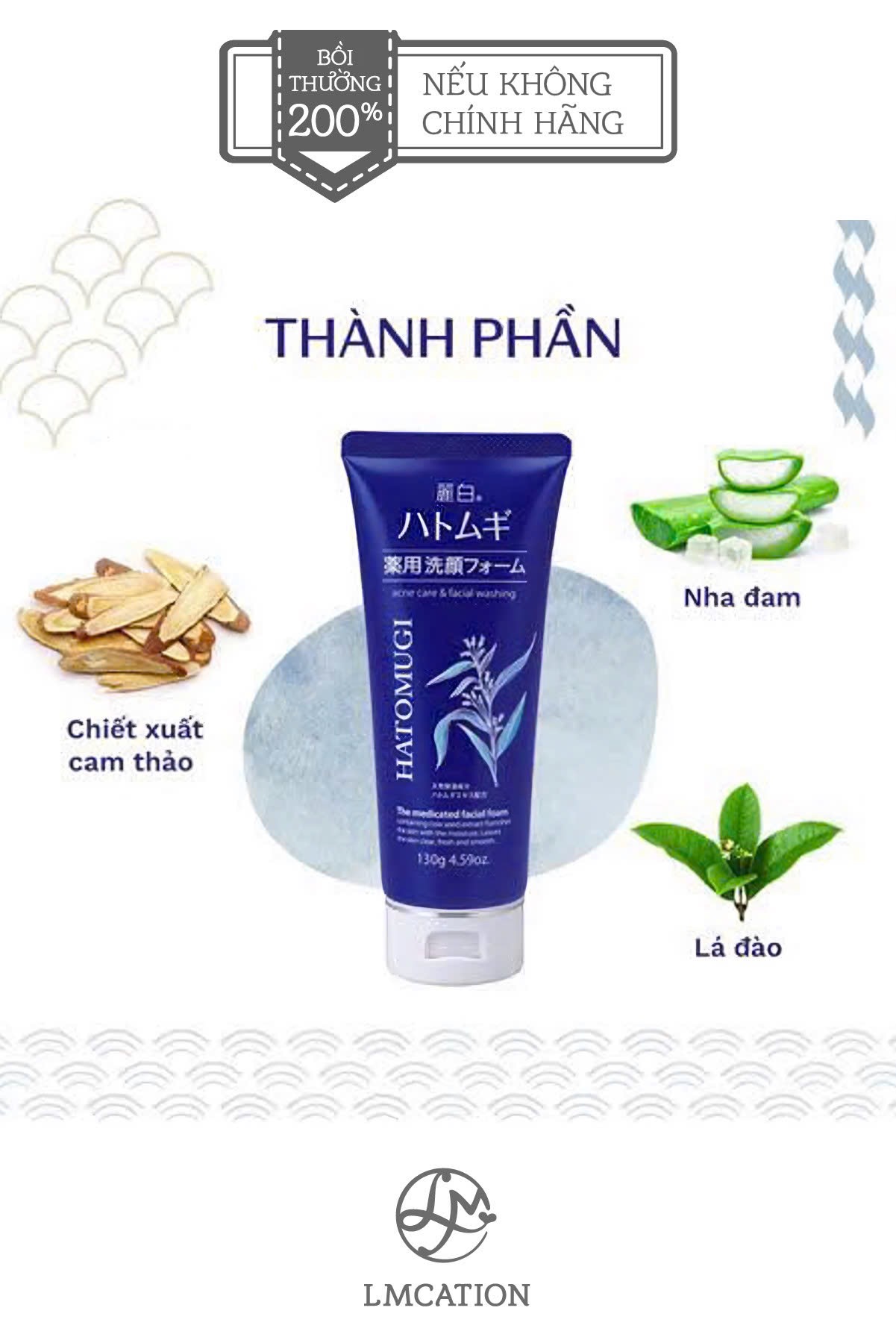 Sữa Rửa Mặt cao cấp Nhật Bản sáng da, làm sạch sâu, trị mụn & dưỡng ẩm