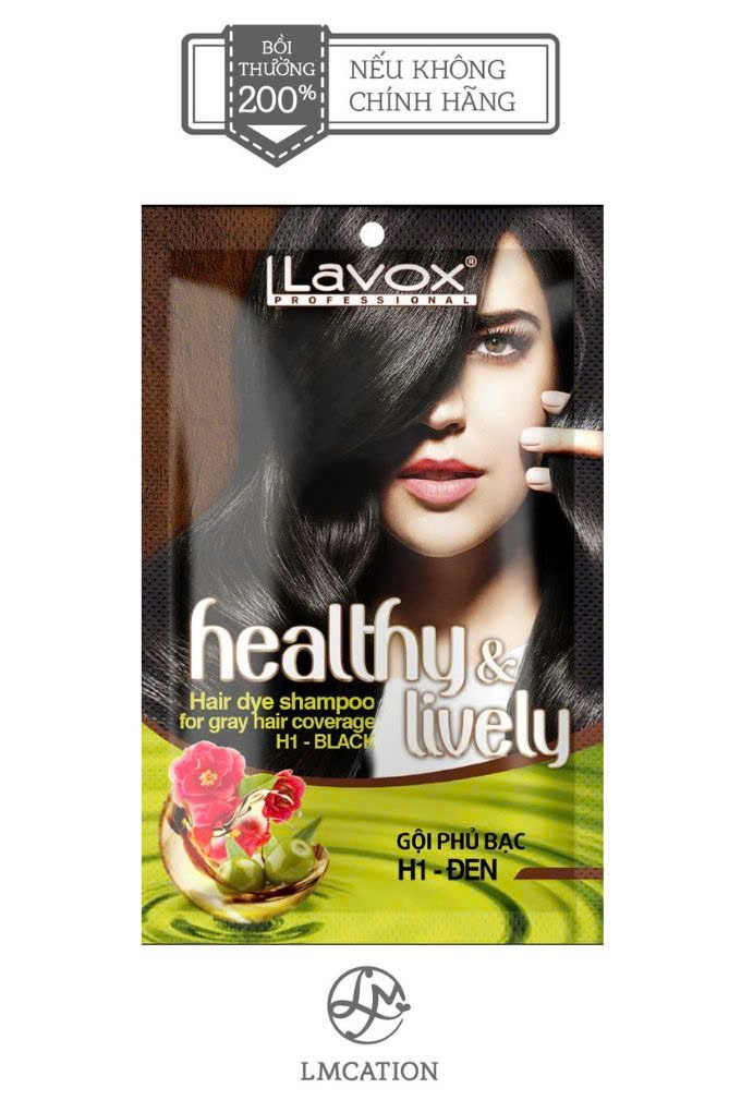 Gray coverage shampoo for naturally shiny black hair