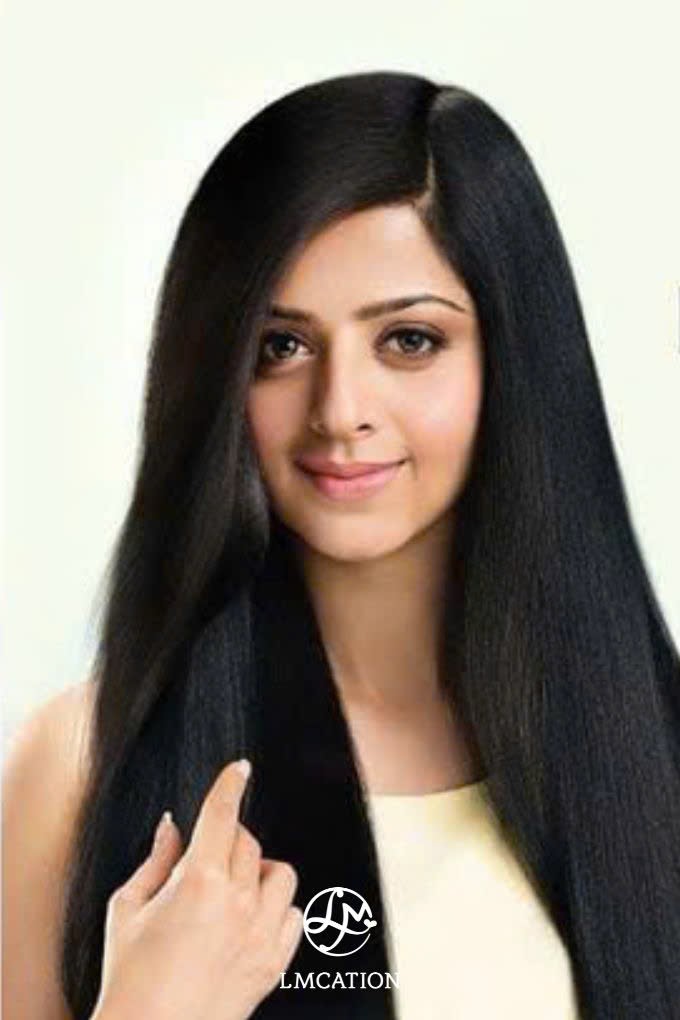 Gray coverage shampoo for naturally shiny black hair