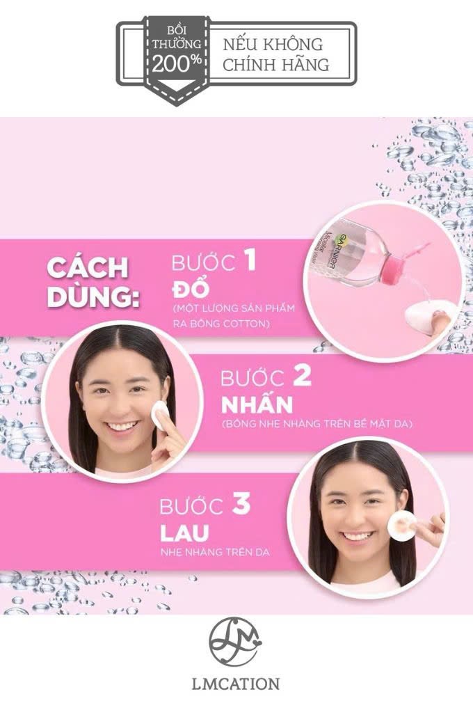 Nước tẩy trang mini làm sạch sâu cho da nhạy cảm