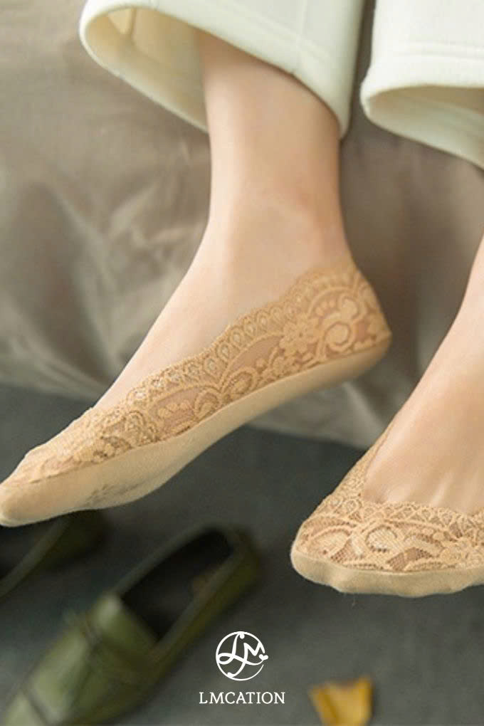 LMcation No-Show Socks – Comfortable & Elegant for Flats