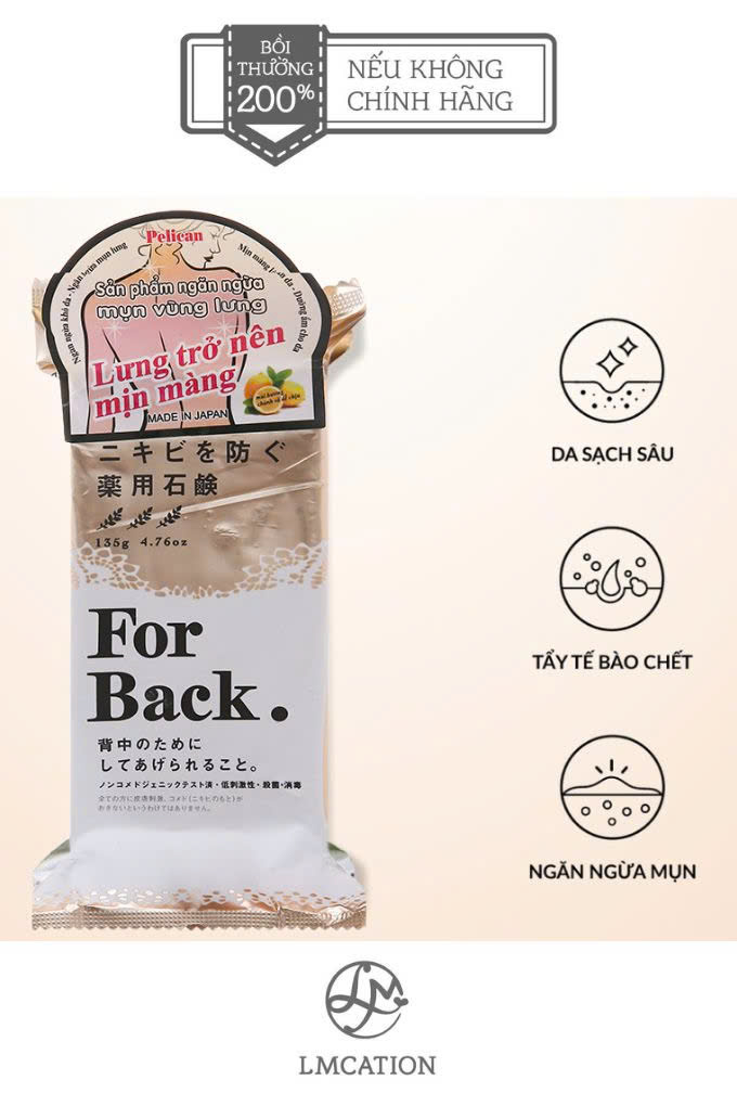 Xà Phòng Trị Thâm Nách & Thâm Mông & Mụn Lưng cao cấp Nhật Bản