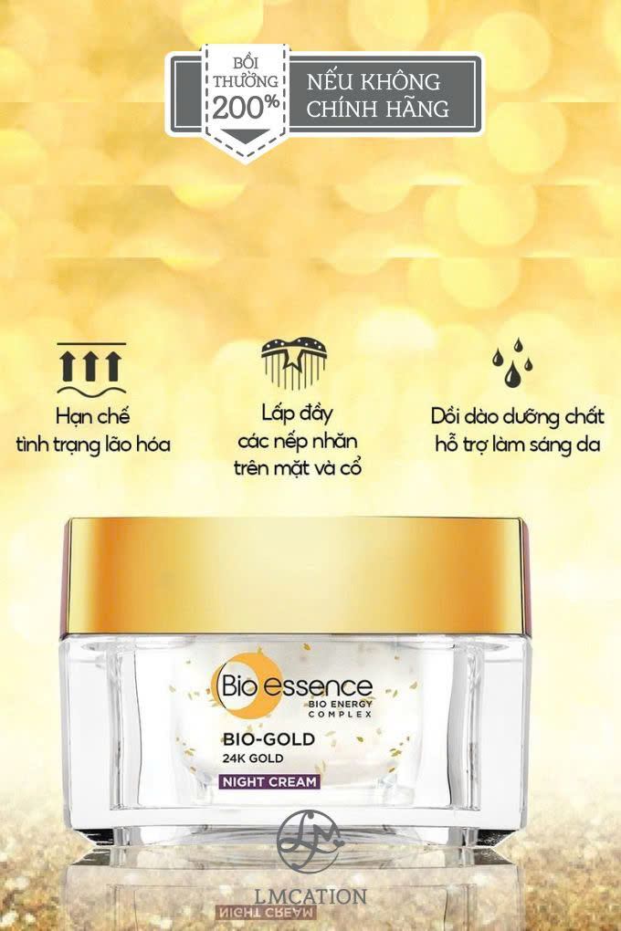 24K Gold Infused Night Cream – Restore & Anti-Aging While You Sleep