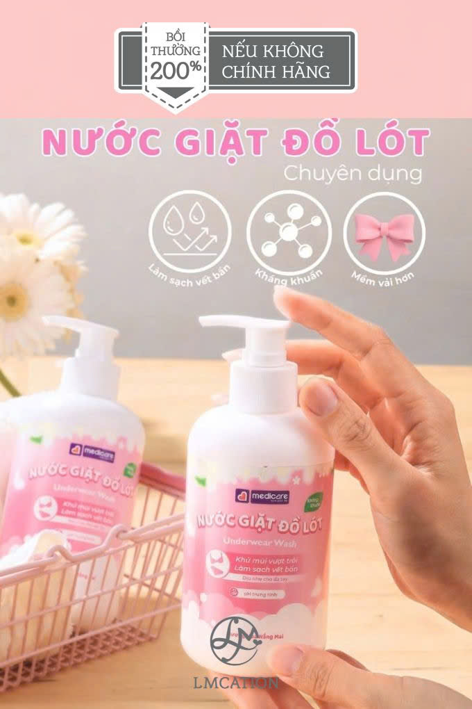 Nước Giặt Đồ Lót Kháng Khuẩn – Sạch Dịu Nhẹ, Bảo Vệ Vùng Nhạy Cảm