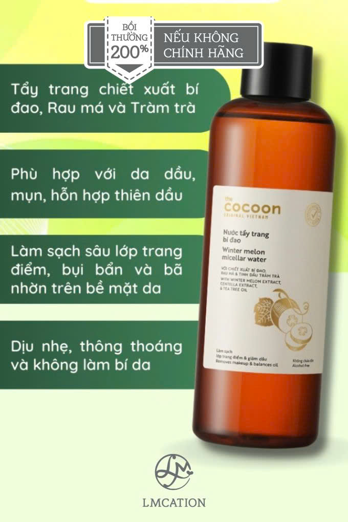 Vegan winter melon micellar water that boosts collagen production and hydrates the skin