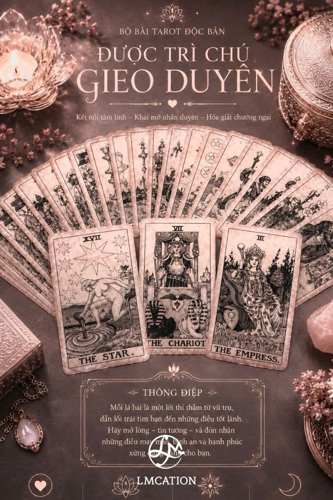 Độc bản bộ bài Tarot Hồng Ngọc