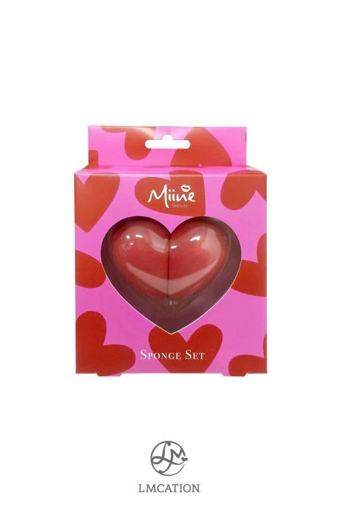 Set of 2 Heart-Shaped Foundation / Cushion Sponges 