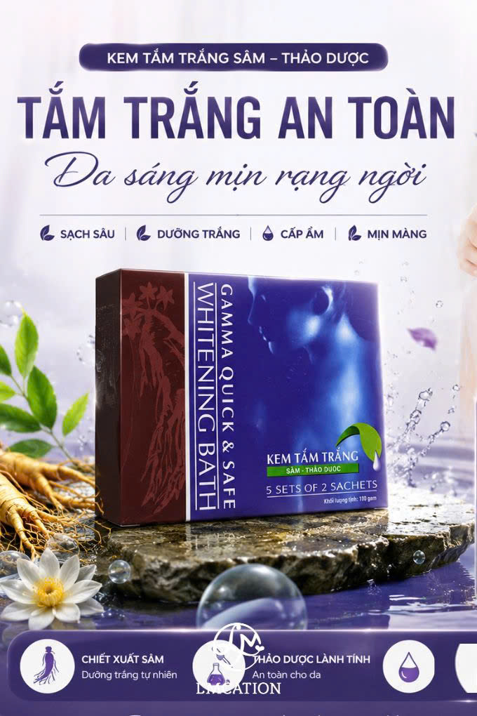Ginseng & Herbal Whitening Bath Cream – Brightening, Cleansing, and Smoothing Skin
