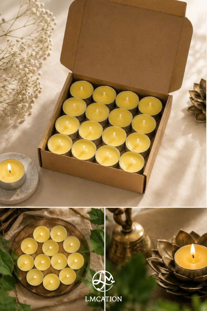 Antibacterial tealight candles that help purify your living space