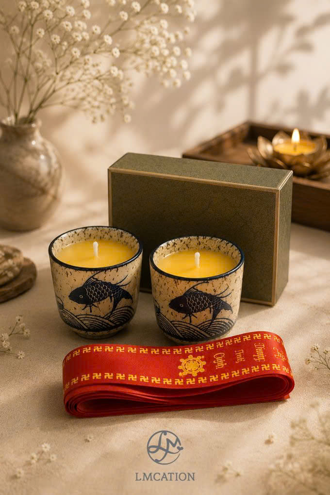 Pair of Uyên Duyên Candles & Wish String – Limited Edition