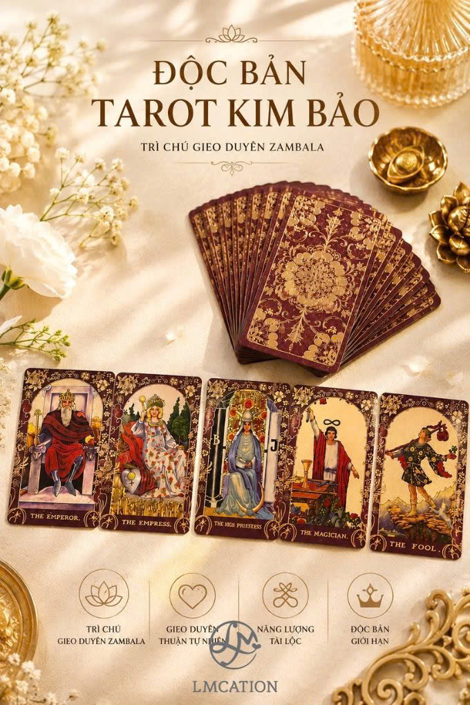 Unique Golden Treasure Tarot Deck