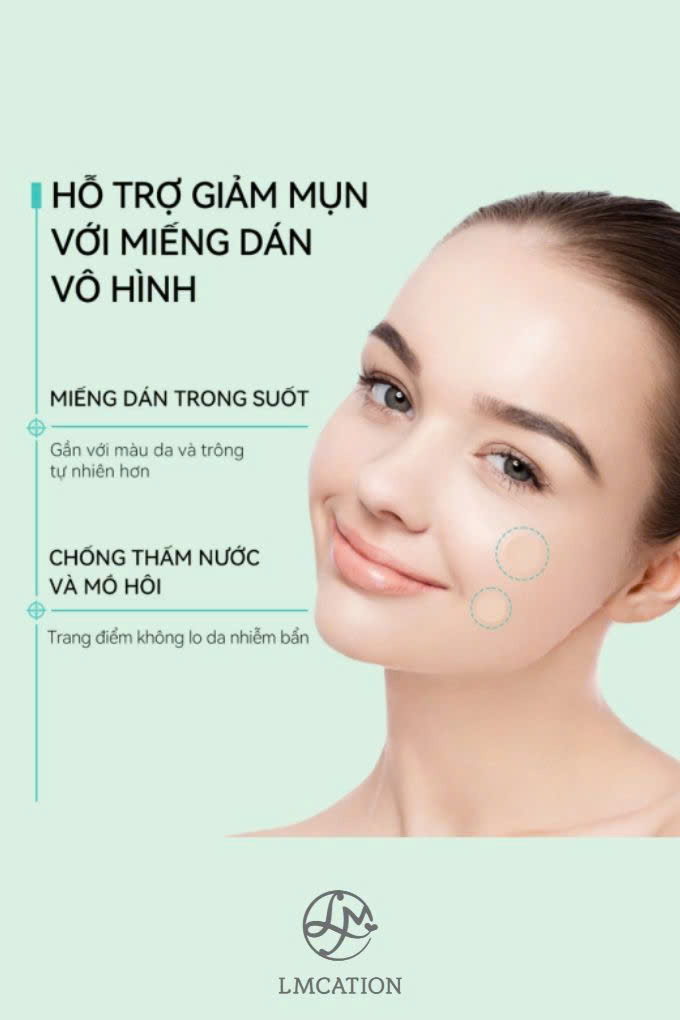 Bộ 34-39 miếng dán mụn ban ngày & đêm nhiều size