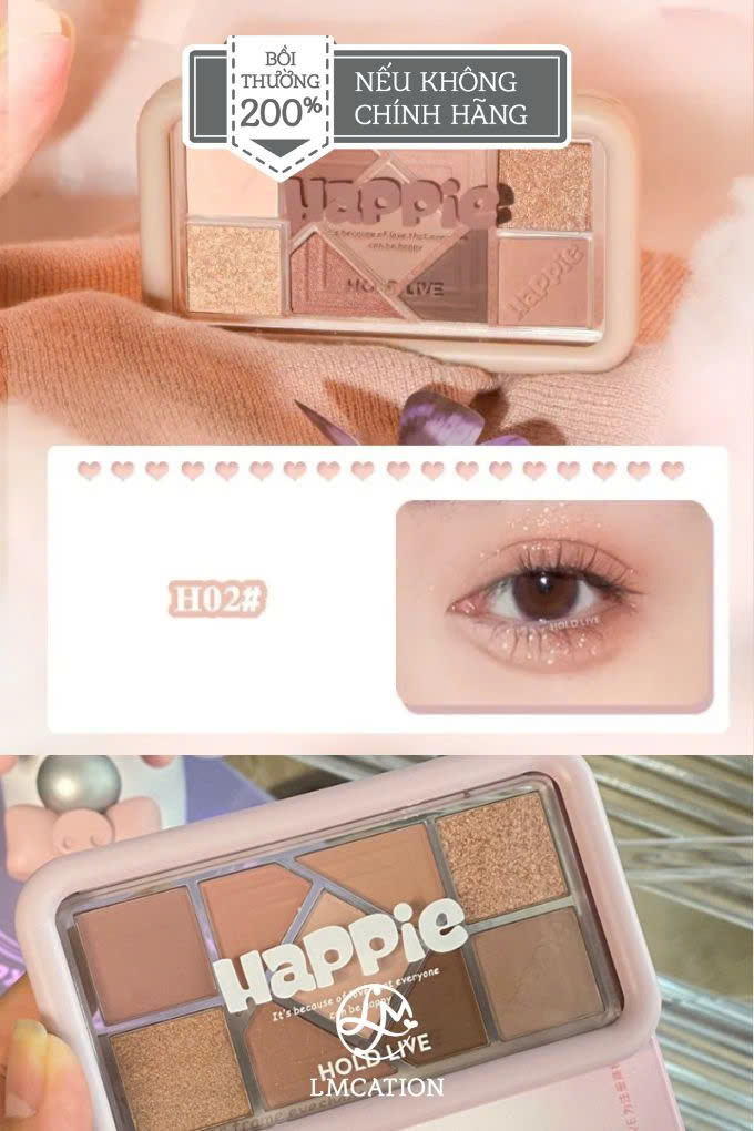 9-color versatile eyeshadow palette with smooth matte and shimmer finishes