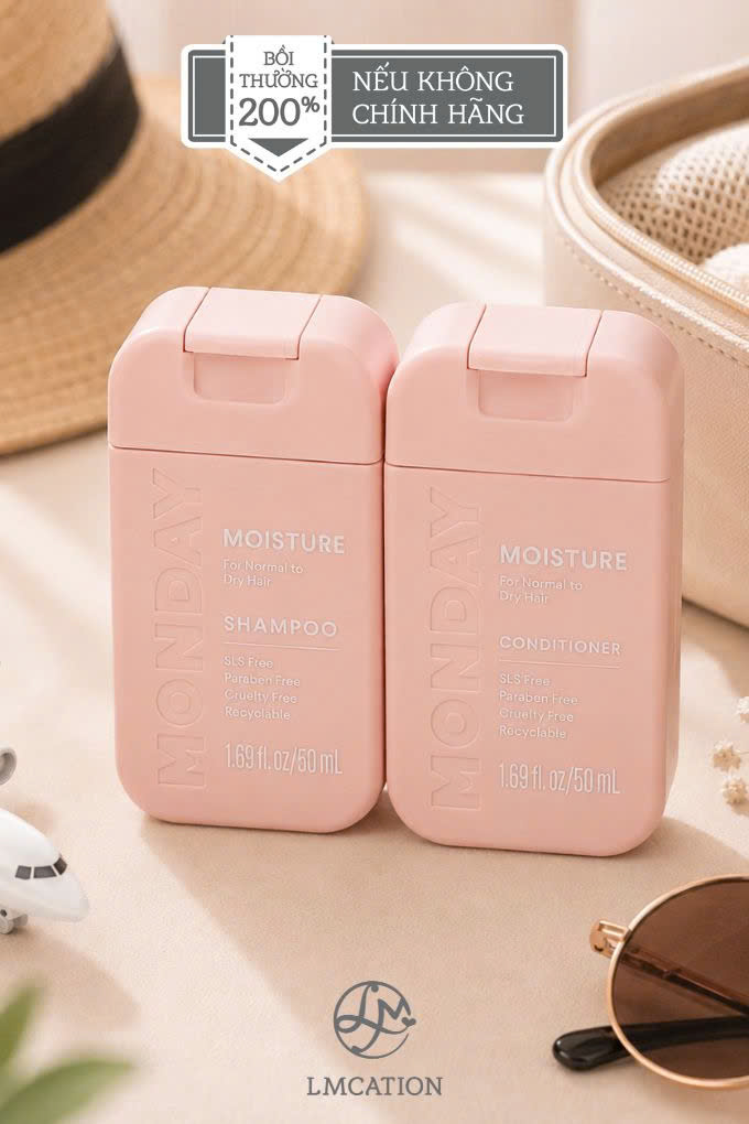Monday Haircare mini-size shampoo & conditioner for damaged hair