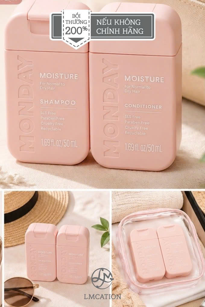 Monday Haircare mini-size shampoo & conditioner for damaged hair