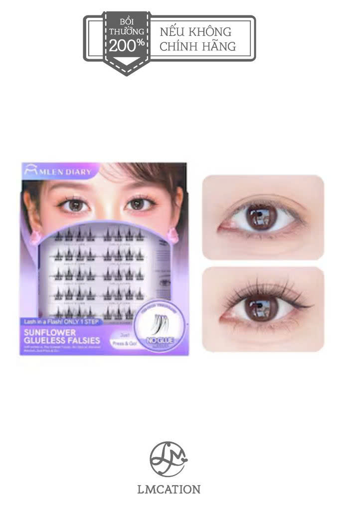 Box of 40 antibacterial self-adhesive false eyelashes